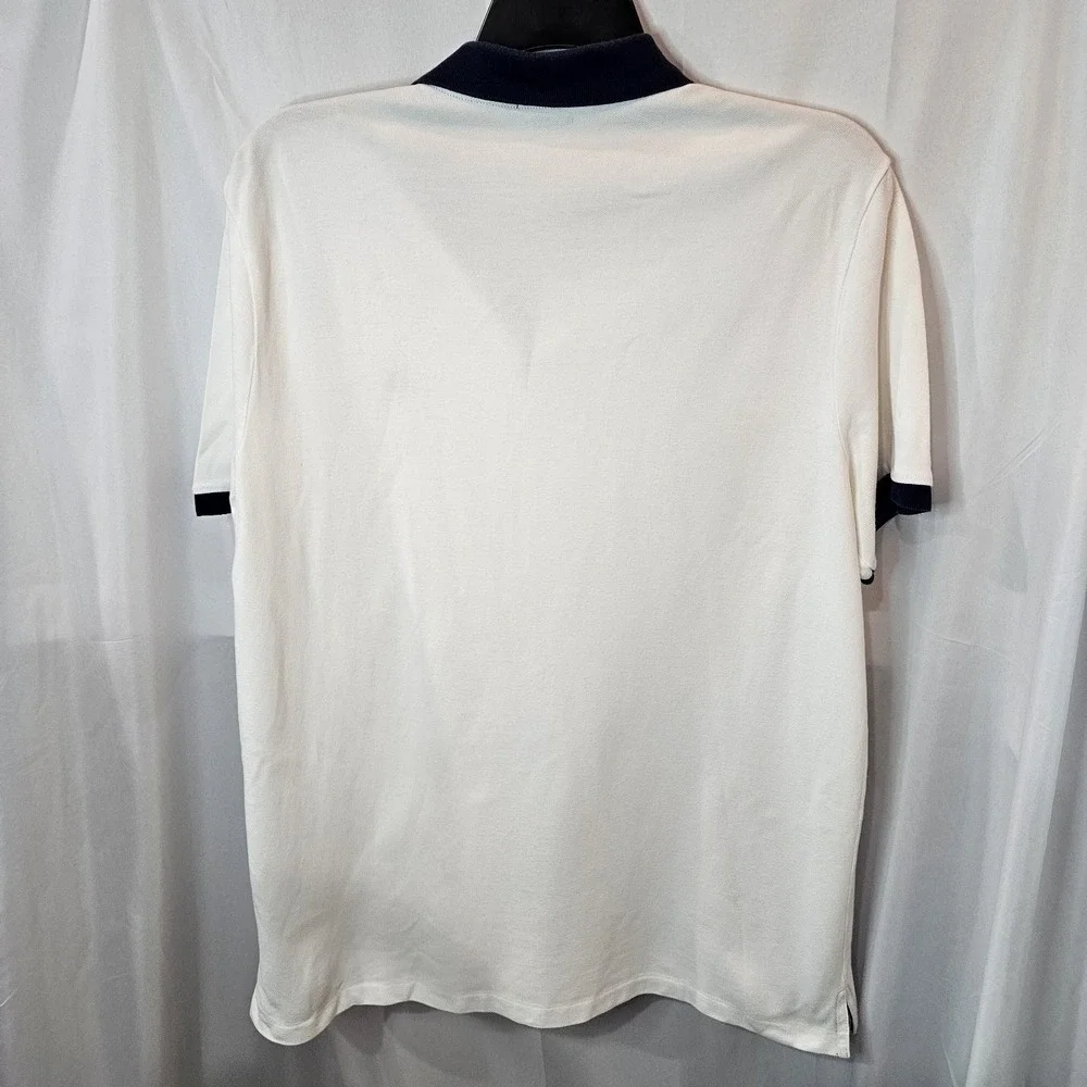 Polo Ralph Lauren Mens XL Classic Fit White Polo Shirt Preppy Old Money☆Sm Stain